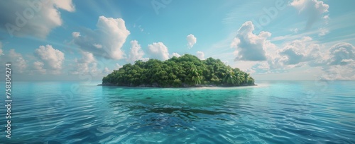 Small Island in the Middle of the Ocean