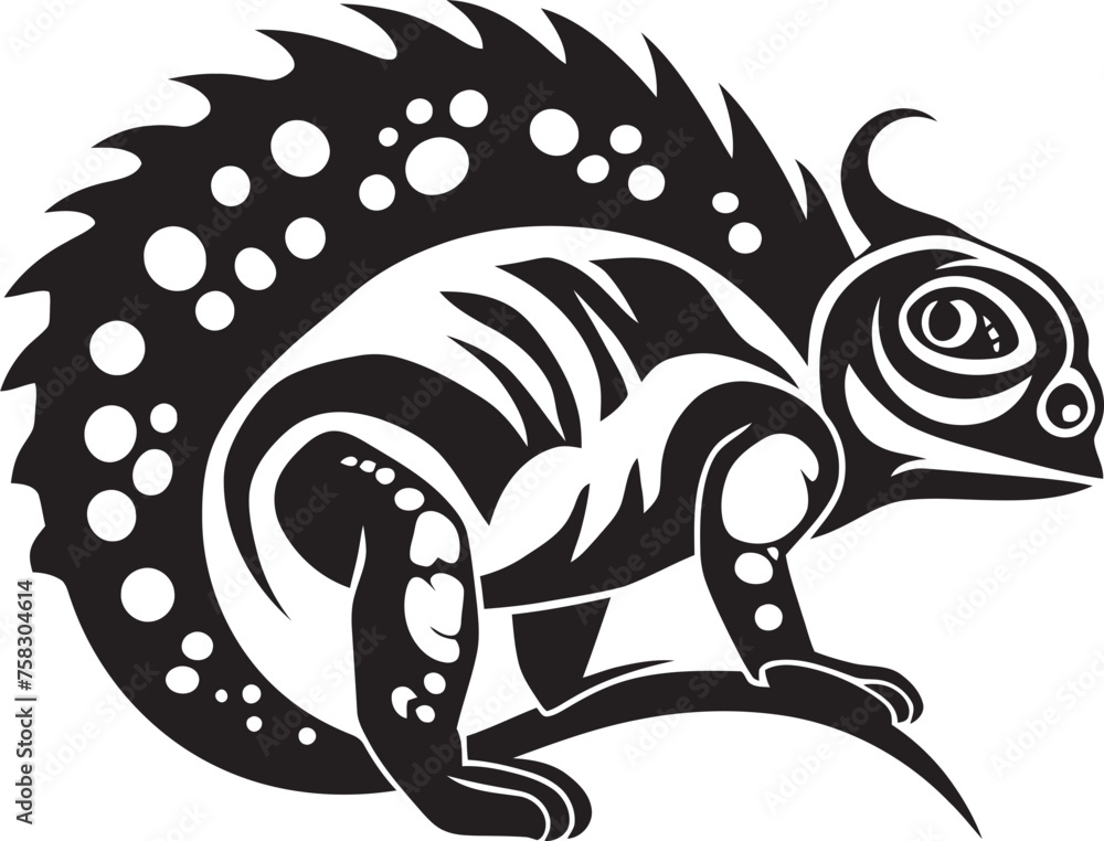 Onyx Opus: Chameleon Icon Emblem in Black Stealth Shade: Black Chameleon Logo Vector Icon Onyx Opus: Chameleon Icon Emblem in Black Stealth Shade: Black Chameleon Logo Vector Icon