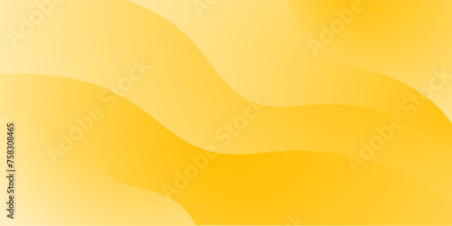Yellow and white vector curve modern background with space for text and message. concept design