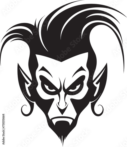 "Cryptic Coven: Creepy Witch Monster Icon" "Dusk's Descent: Sinister Female Witch Vector Emblem"