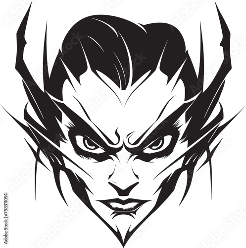 "Crimson Coven: Gothic Witch Vector Logo" "Dusk's Enigma: Haunting Witch Monster Symbol"