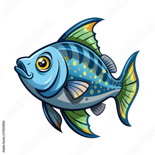 freshwater aquarium cartoon fish