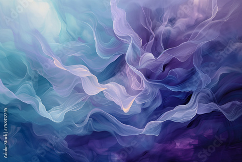 abstract smoke background in blue and purple