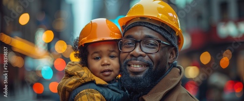 Cheerful African American Father And Son, Background Images , Hd Wallpapers © IMPic