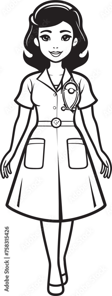Medical Harmony: Nurse Hat Vector Black Logo Icon Design for Healthcare Unity Caring Connection: Nurse Symbol Vector Black Logo Icon Design for Health Networking Medical Harmony: Nurse Hat Vector Black Logo Icon Design for Healthcare Unity Caring Connection: Nurse Symbol Vector Black Logo Icon Design for Health Networking