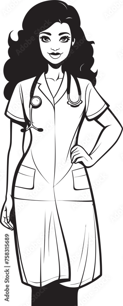 Nurture & Comfort: Nurse Symbol Vector Black Logo Icon Design Compassionate Expertise: Nurse Cap Vector Black Logo Icon Design Nurture & Comfort: Nurse Symbol Vector Black Logo Icon Design Compassionate Expertise: Nurse Cap Vector Black Logo Icon Design