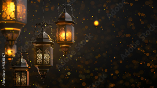 modern beautiful minimalistic eid ul azha eid ul fitr ramadan Mubarak Islamic lantern celebration background © l1gend