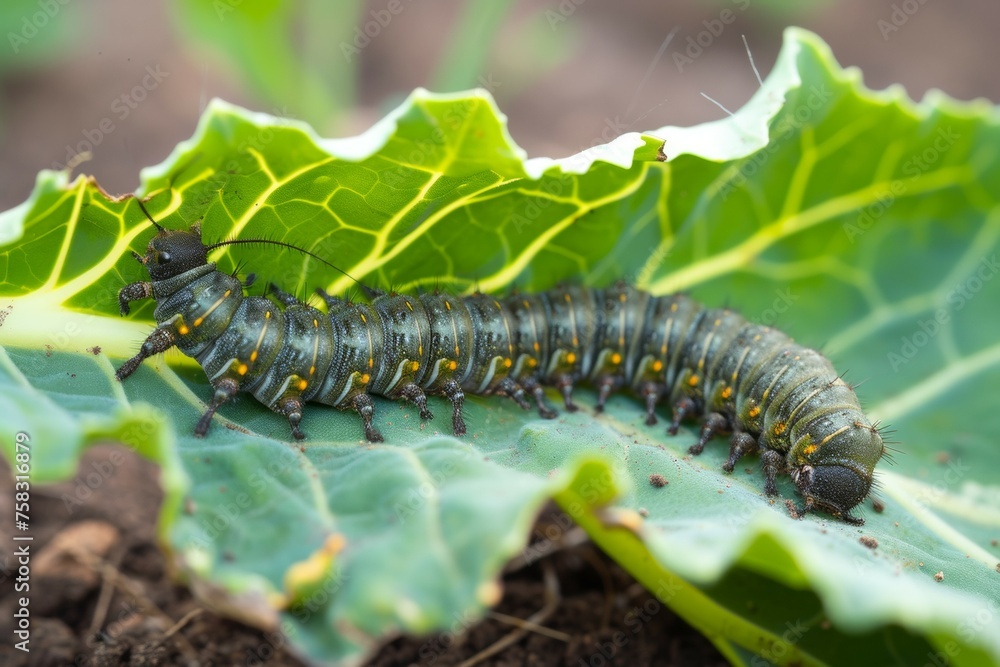 Pests on the farm. Backdrop with selective focus and copy space