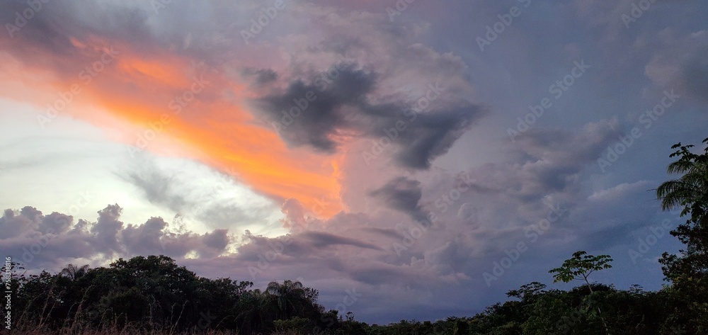 Obraz premium Sunset in Belize