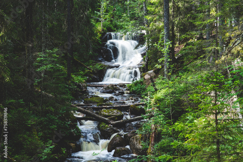 A waterfall in Skuleskogen national park