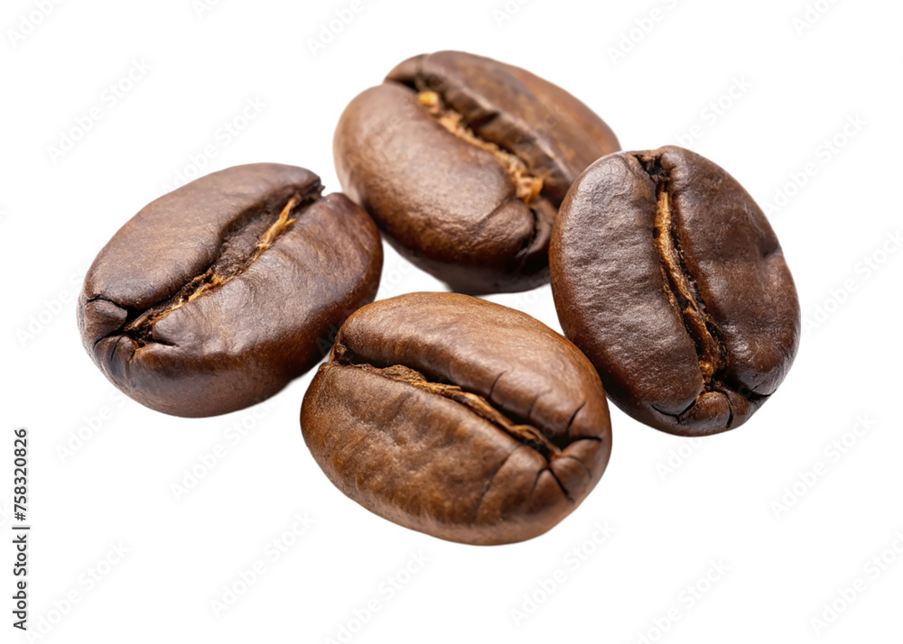 Coffee beans. isolated on transparent background. Coffee beans. isolated on transparent background.