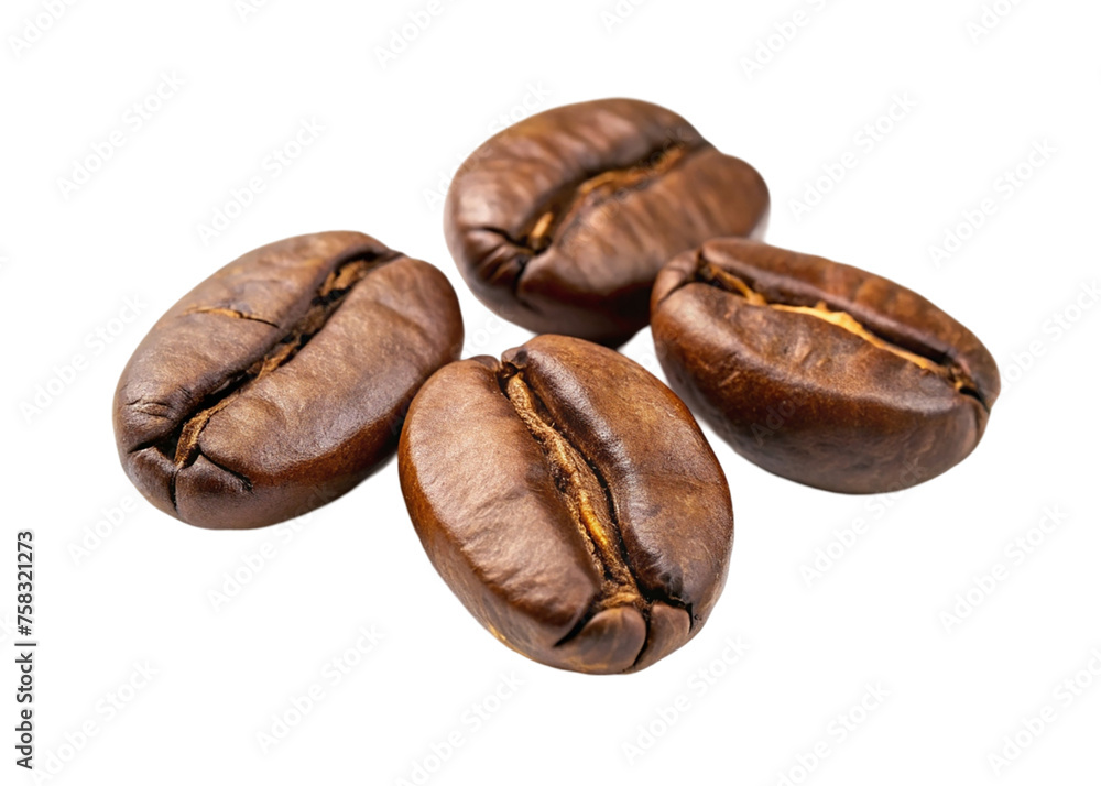 Coffee beans. isolated on transparent background. Coffee beans. isolated on transparent background.