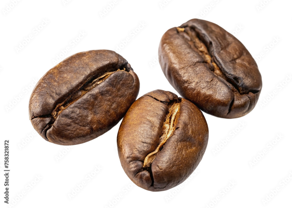 Coffee beans. isolated on transparent background. Coffee beans. isolated on transparent background.