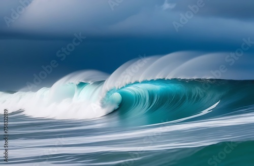 Hurricane at sea, summer  photo