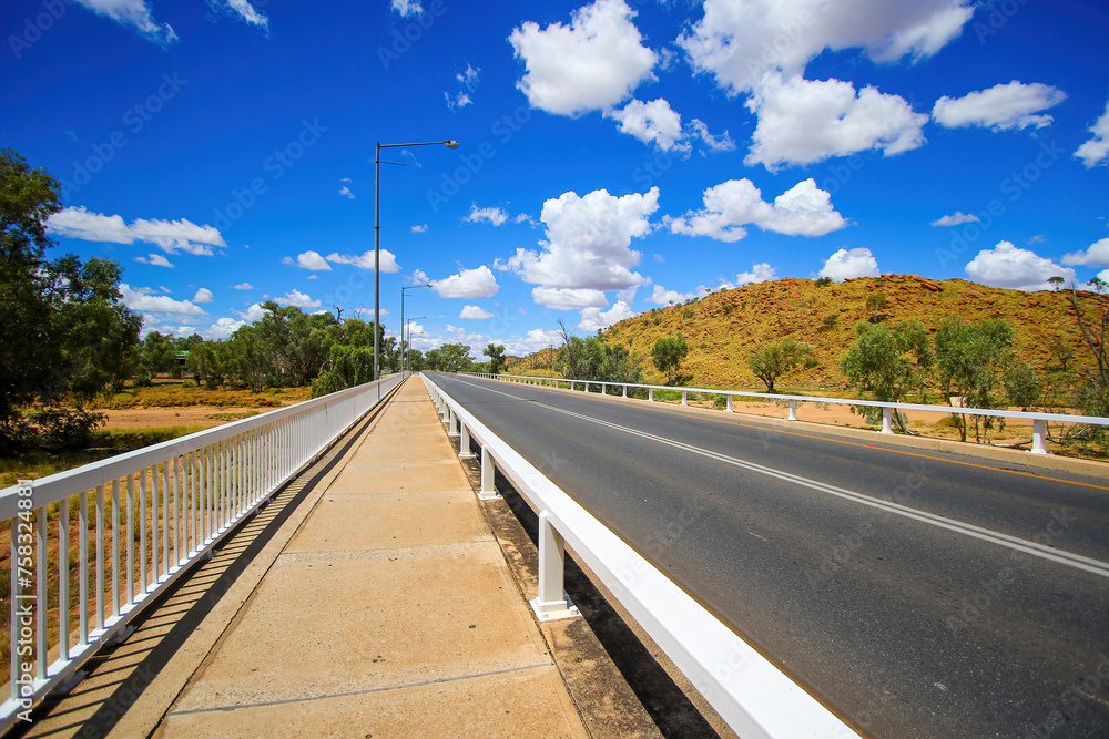 Stott Terrace Bridge in downtown Alice Springs, Northern Territory, Central Australia Stott Terrace Bridge in downtown Alice Springs, Northern Territory, Central Australia