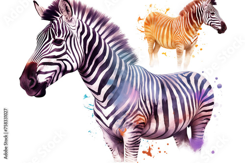 name wild animal isolated style wrapper background zebra animal watercolor pattern full aquarelle exotic texture zebra animal wild tattoo