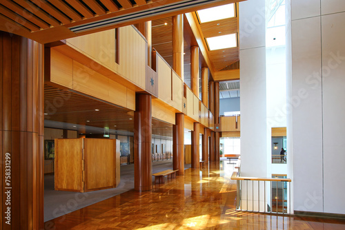 Central lobby of the Parliament House of Australia on Capital Hill in Canberra, Australian Capital Territory photo