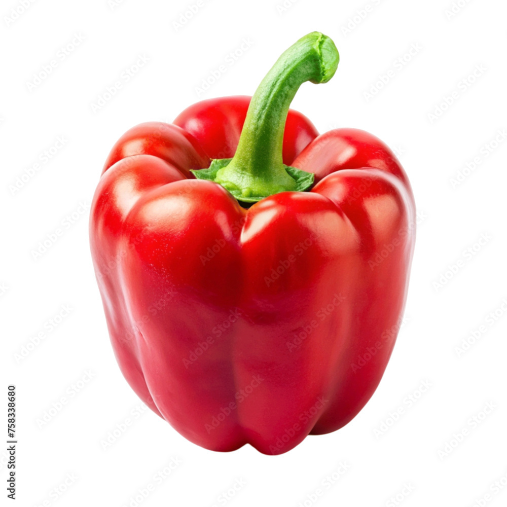 A red pepper isolated on Transparent background. A red pepper isolated on Transparent background.