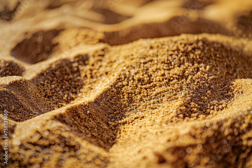 Close up of sand in a bowl, suitable for various design projects