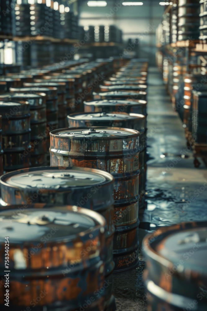 A room filled with wooden barrels. Ideal for rustic or winery concepts A room filled with wooden barrels. Ideal for rustic or winery concepts