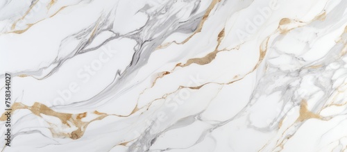 Luxurious white marble decor pattern texture background.