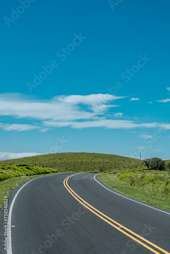 Hawaii's most beautiful country roads. Mauna Kea. Saddle Road / Waiki'i Ranch., Hawaii island / Big island © youli zhao