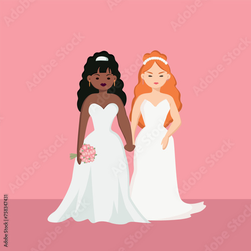 Wedding of two girls