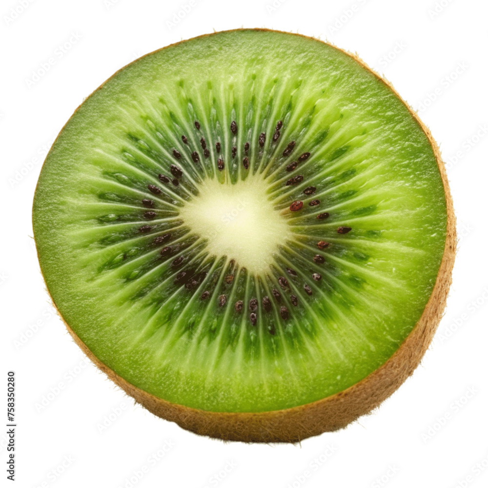 Half Kiwi fruit isolated on Transparent background. Half Kiwi fruit isolated on Transparent background.