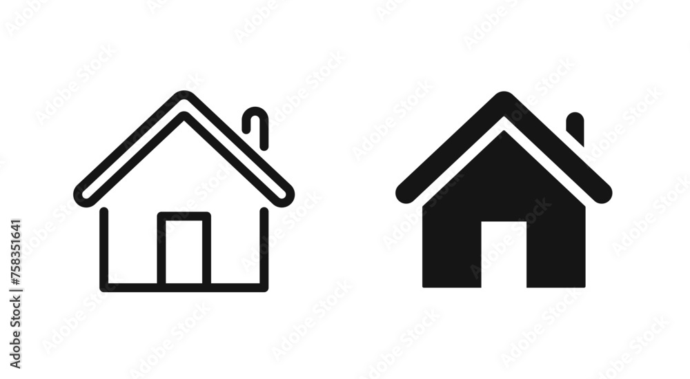House icons. House vector. Home icon collection.Real estate.