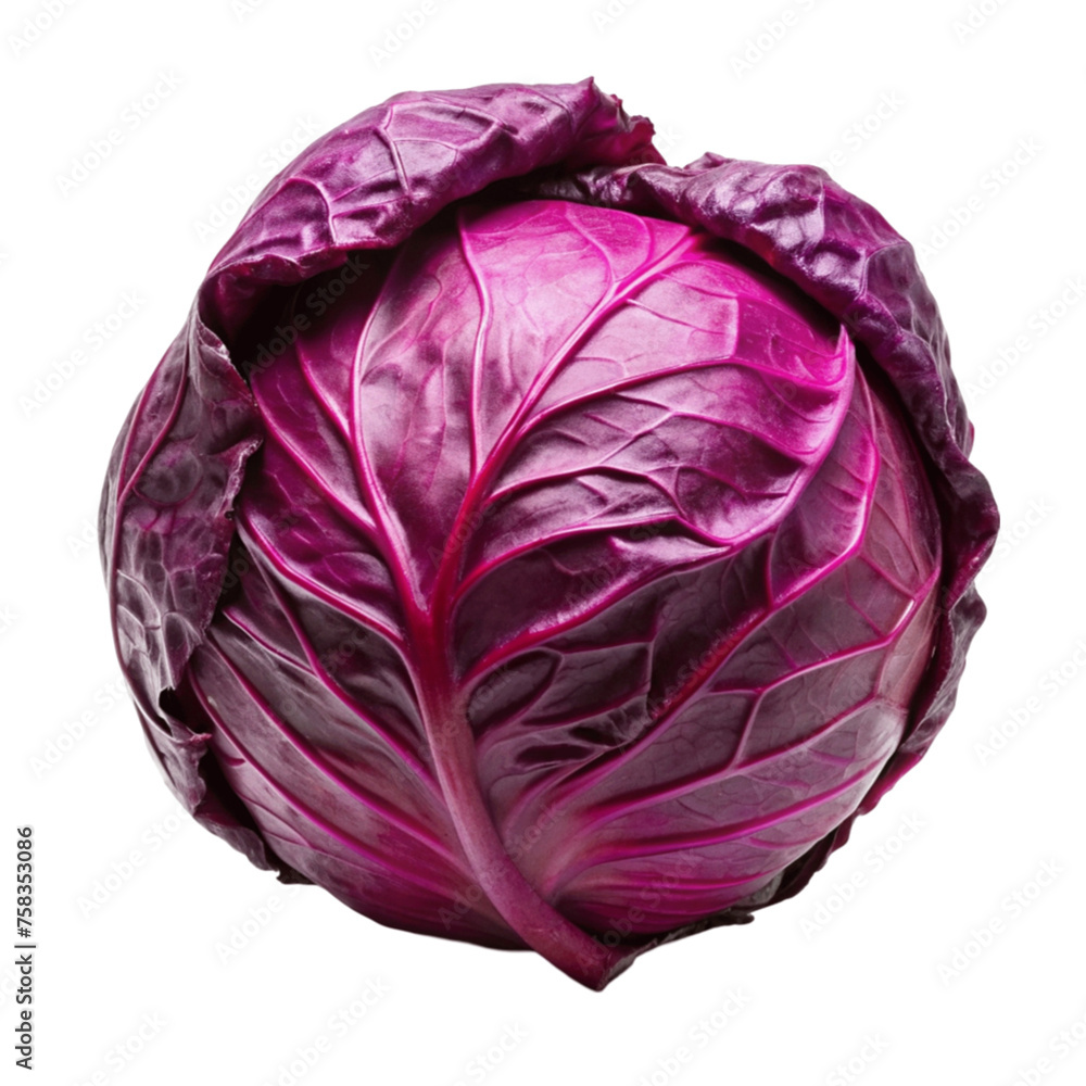 Red cabbage isolated on Transparent background. Red cabbage isolated on Transparent background.