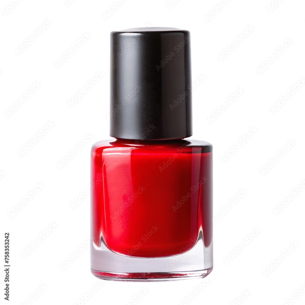 Nail polish red isolated on Transparent background. Nail polish red isolated on Transparent background.