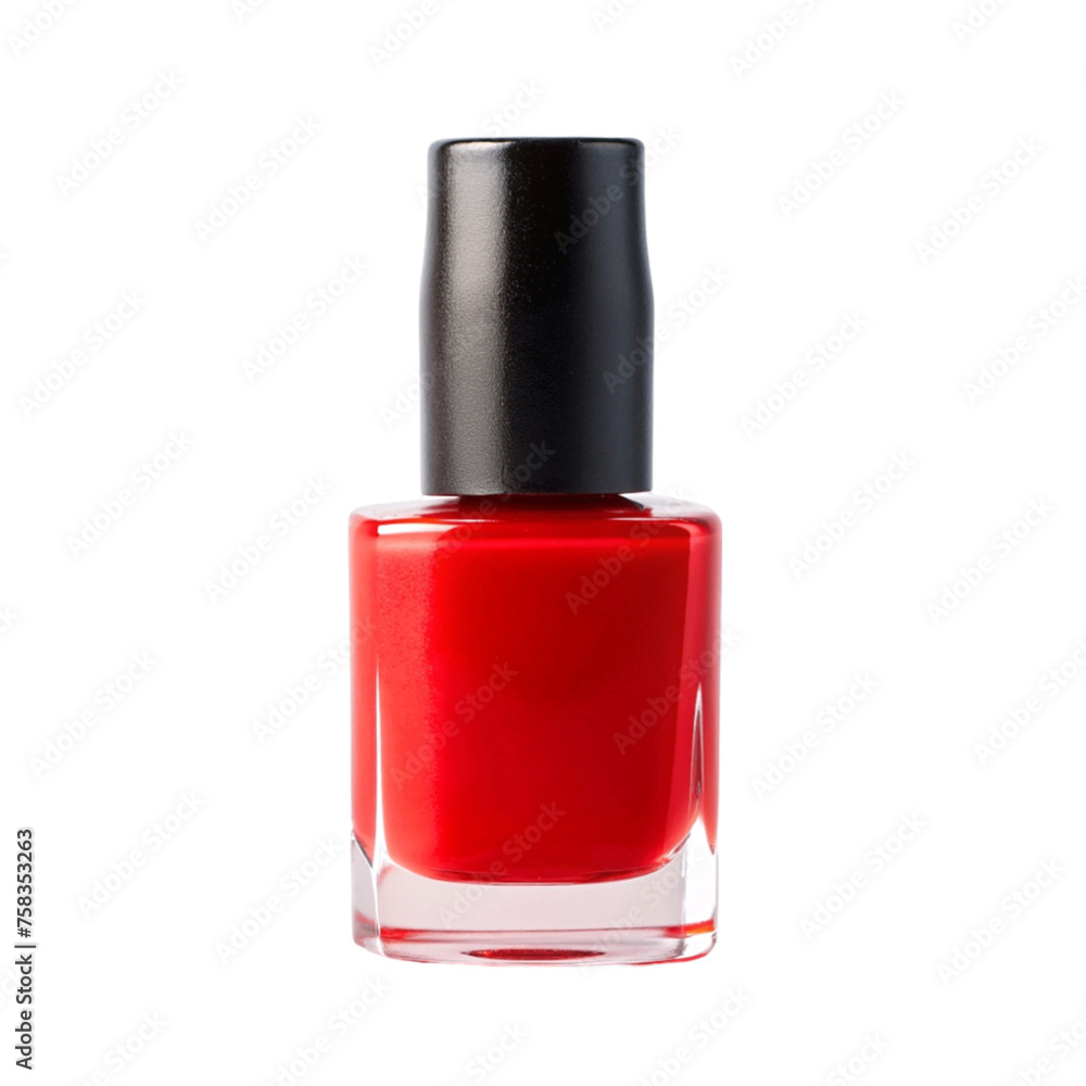 Nail polish red isolated on Transparent background. Nail polish red isolated on Transparent background.