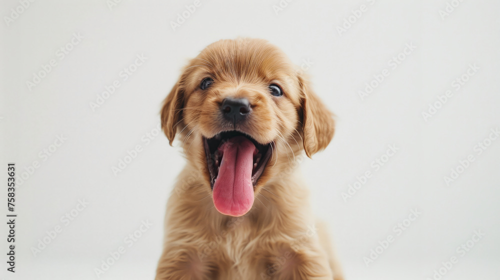 golden retriever puppy on white golden retriever puppy on white