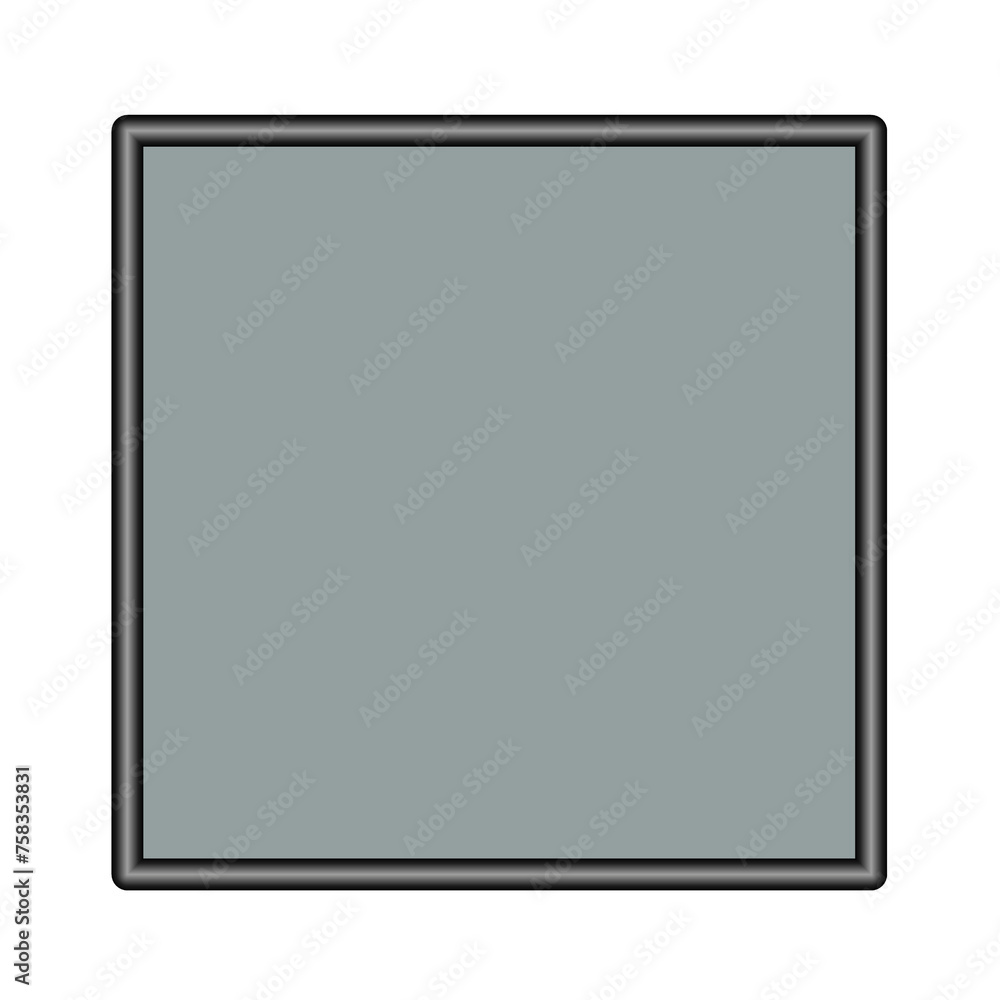 square frame with half round edging square frame with half round edging