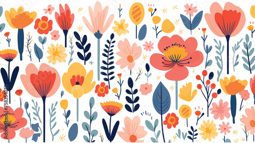 A chaotic yet charming pattern of mismatched flower
