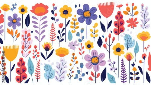 A chaotic yet charming pattern of mismatched flower