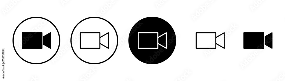 Video camera icon vector isolated on white background. Video camera vector icon. Camera Icons. Movie Sign. Cinema Video camera icon vector isolated on white background. Video camera vector icon. Camera Icons. Movie Sign. Cinema