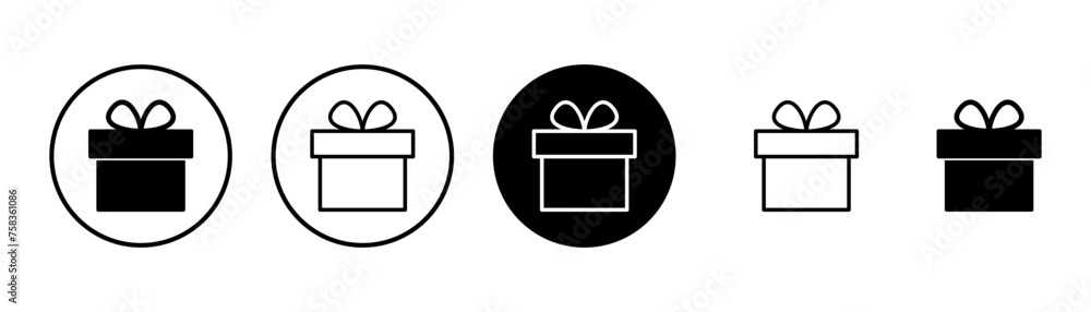 Gift icon vector isolated on white background. gift vector icon. birthday gift Gift icon vector isolated on white background. gift vector icon. birthday gift