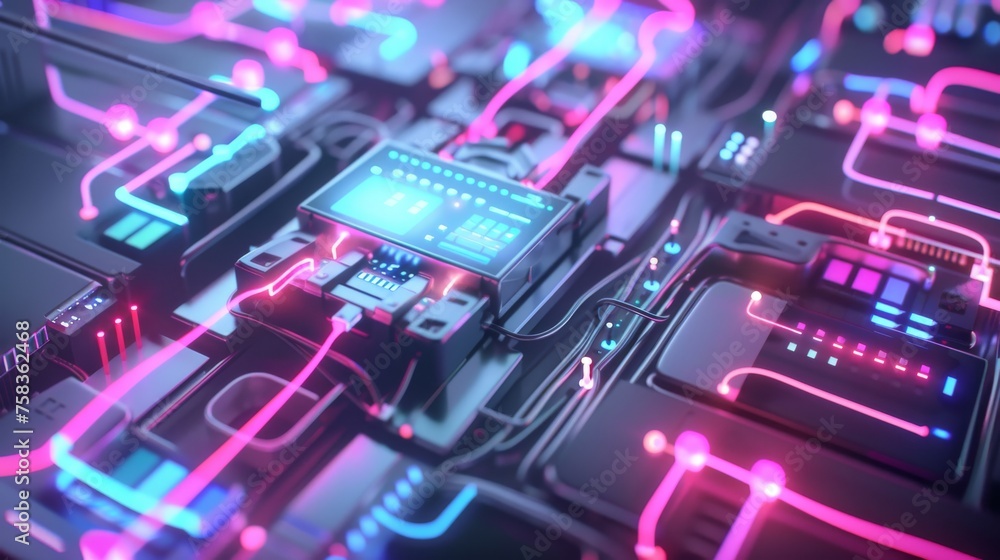 abstract server rack futuristic technology background abstract server rack futuristic technology background