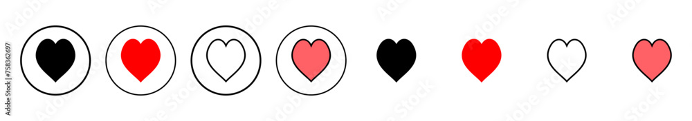 Love icon vector illustration. Heart sign and symbol. Like icon vector. Love icon vector illustration. Heart sign and symbol. Like icon vector.