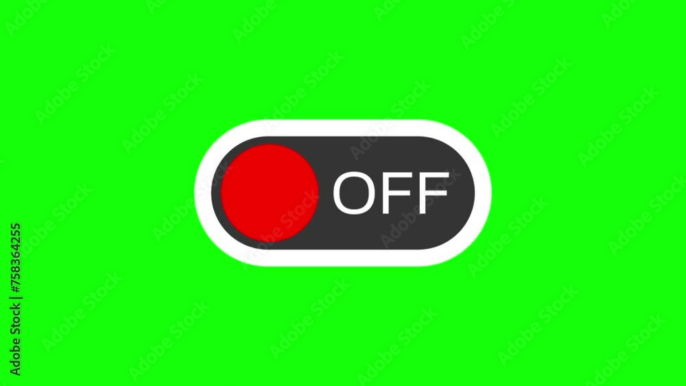 On Off switch green screen V3