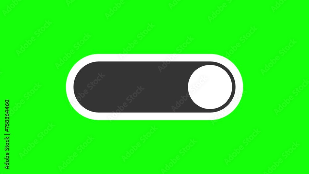 On Off switch green screen V1 On Off switch green screen V1