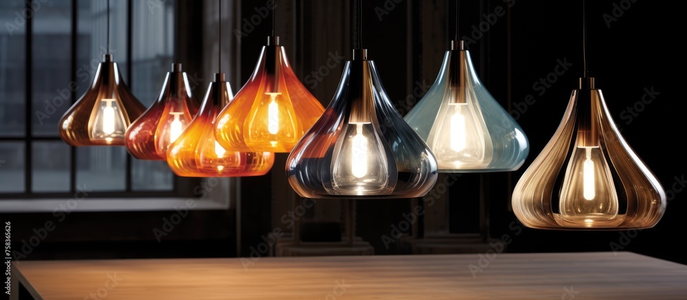 Pendant lamp with contemporary design. Pendant lamp with contemporary design.
