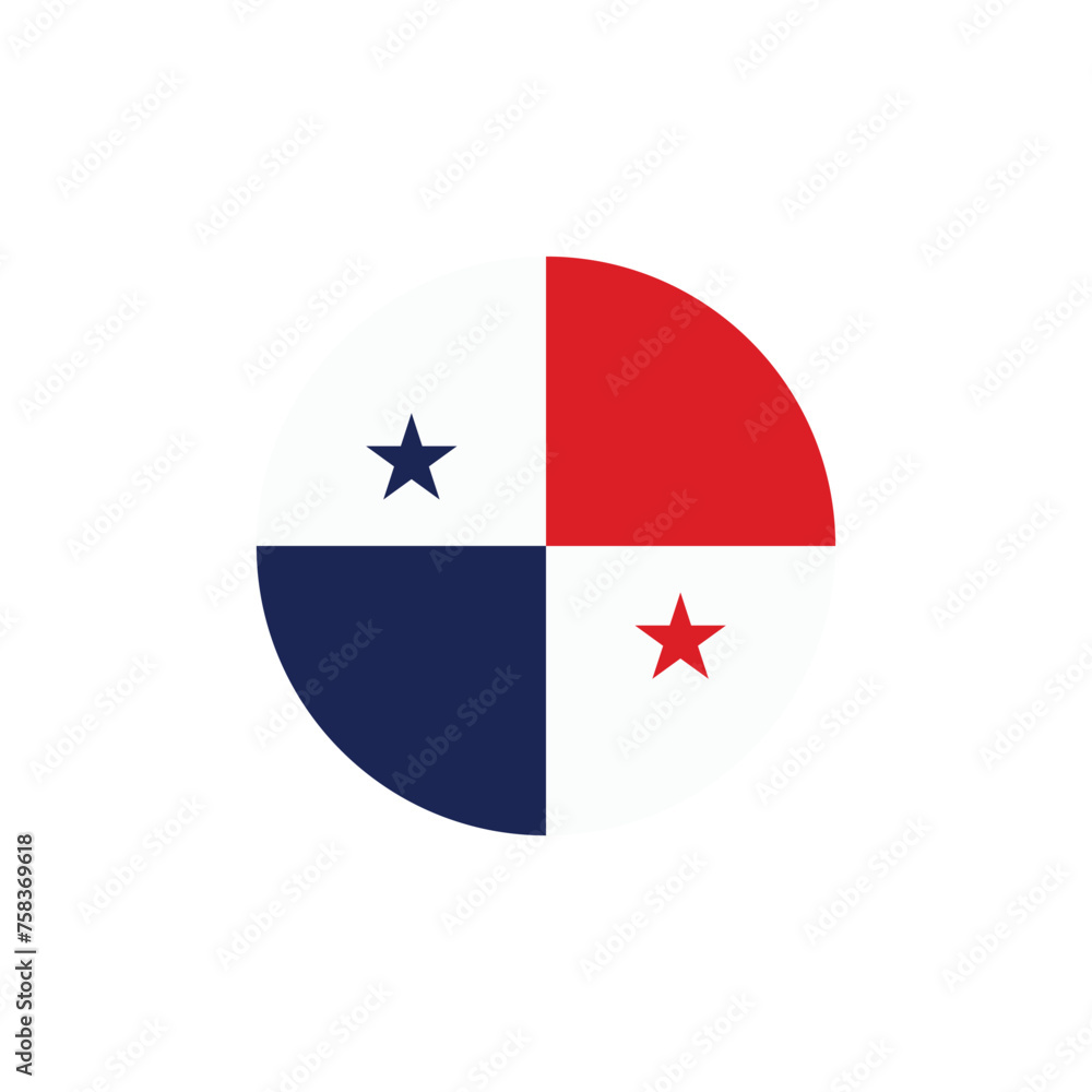 Panama flag icon vector Panama flag icon vector