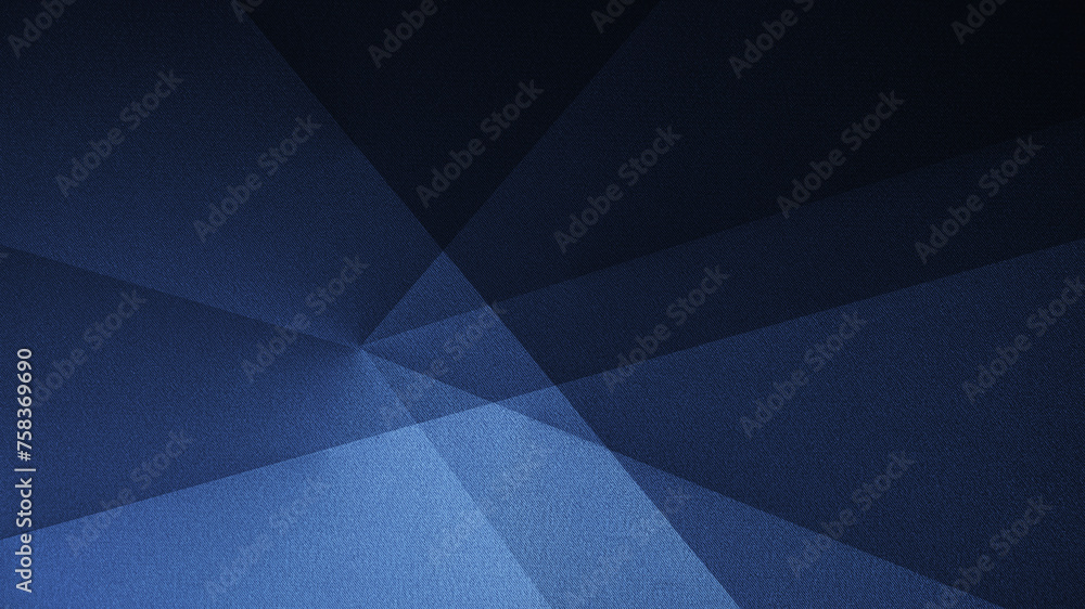Black dark navy blue white abstract background. Geometric shape. Line stripe angle triangle polygon mosaic. Color gradient. Noise grain dust rough particle. Glow light. Design. Template. Minimal.