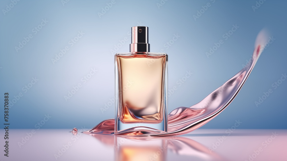 Luxury Perfume Bottle with Elegant Reflections and Satin Fabric Background
Luxury Perfume Bottle with Elegant Reflections and Satin Fabric Background