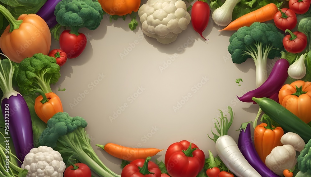 Harvest Delights: Craft an Enchanting Border of Fruits and Vegetables, Allowing Your Custom Text or Imagery to Take Center Stage in Vibrant Splendor Harvest Delights: Craft an Enchanting Border of Fruits and Vegetables, Allowing Your Custom Text or Imagery to Take Center Stage in Vibrant Splendor