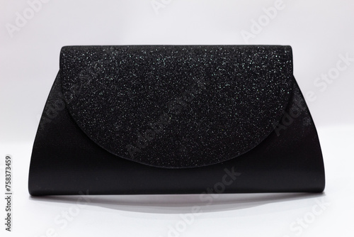 Black simplistic and beautiful women purse. photo