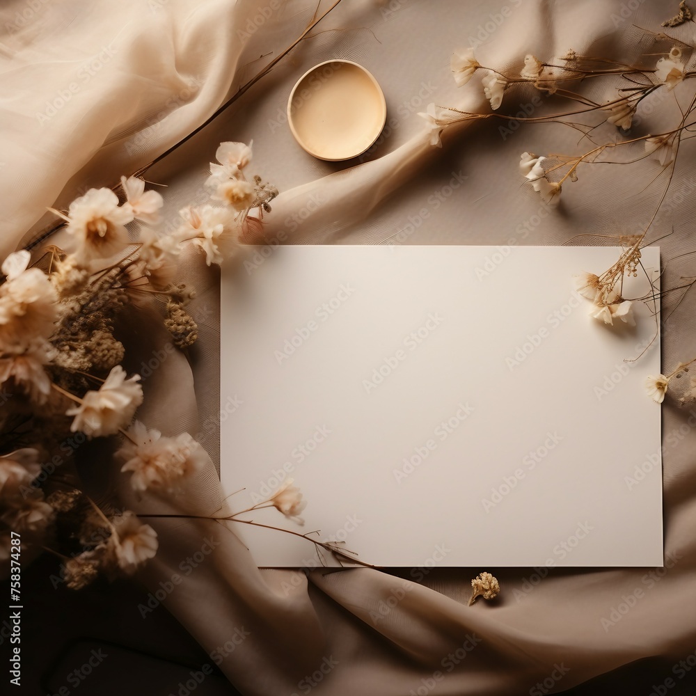 frame with flowers and shells frame with flowers and shells