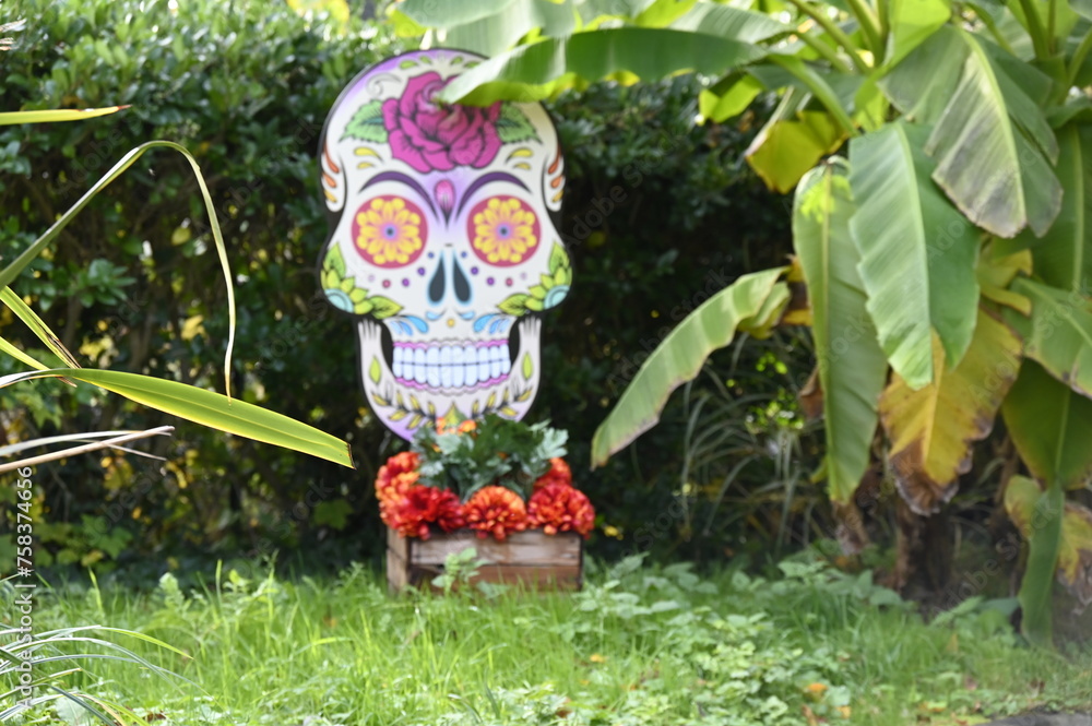 Fototapeta premium Décorations pour El Dia de los Muertos